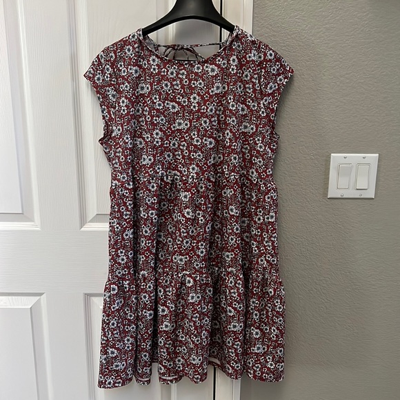 Crystal Doll Orange Floral Dress - Picture 1 of 3